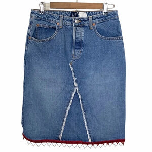 Gap • Beaded Jean Skirt